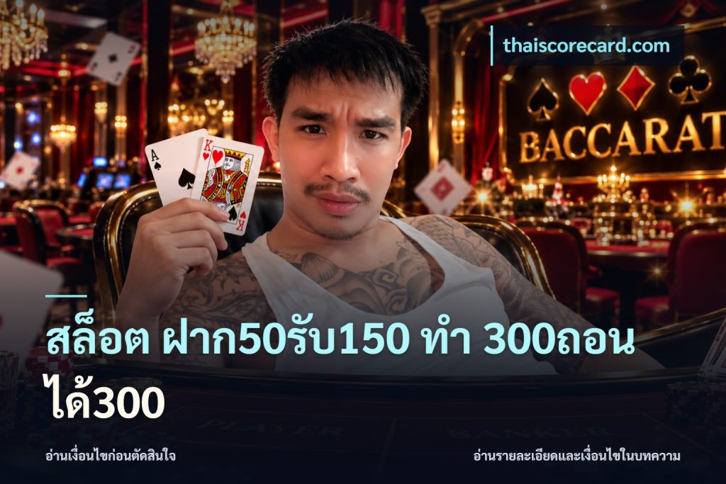 สล็อต ฝาก50รับ150 ทํา 300ถอนได้300