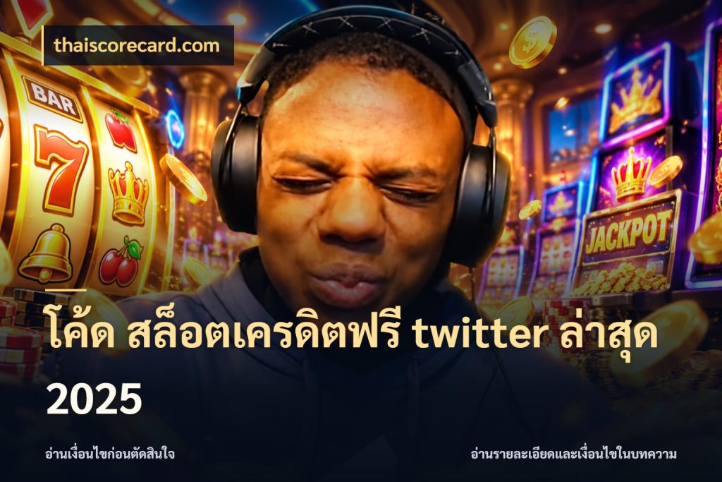 โค้ด สล็อตเครดิตฟรี twitter ล่าสุด 2025 สิทธิ์ที่สายโบนัสสนใจกับวิธีรับ สไตล์ thaiscorecard.com