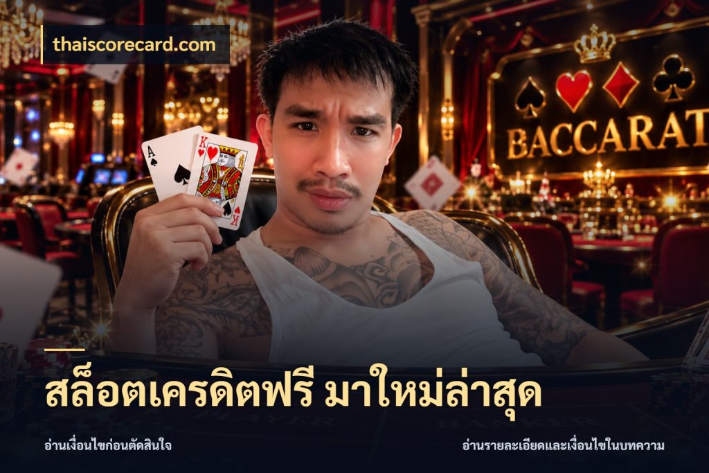 สล็อตเครดิตฟรี มาใหม่ล่าสุด เครดิตฟรีกับจังหวะลุ้นที่คุณเลือก สไตล์ thaiscorecard.com