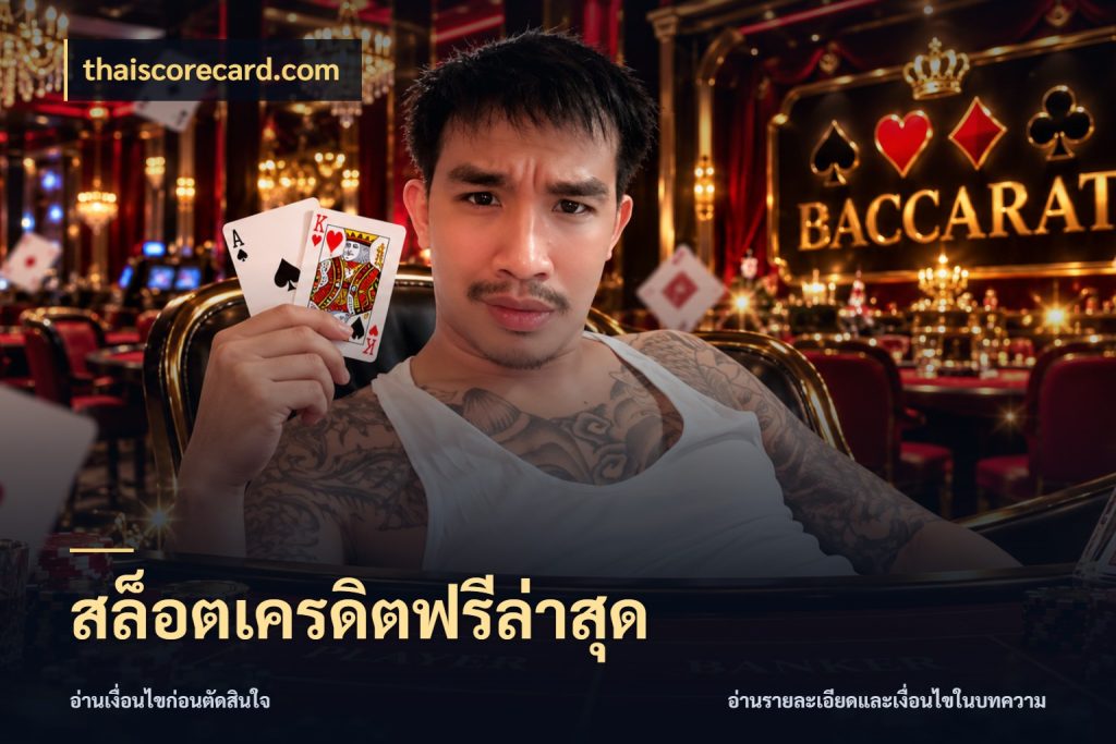 สล็อตเครดิตฟรีล่าสุด thaiscorecard.com สิทธิ์ที่สายโบนัสสนใจกับวิธีรับ