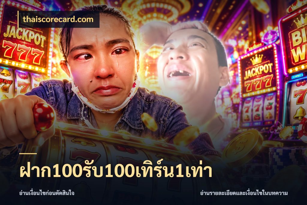 ฝาก100รับ100เทิร์น1เท่า จับประเด็นยอดรับก่อนเลือกความสนุก กับ thaiscorecard.com
