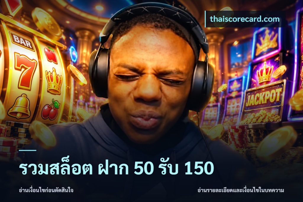 รวมสล็อต ฝาก 50 รับ 150