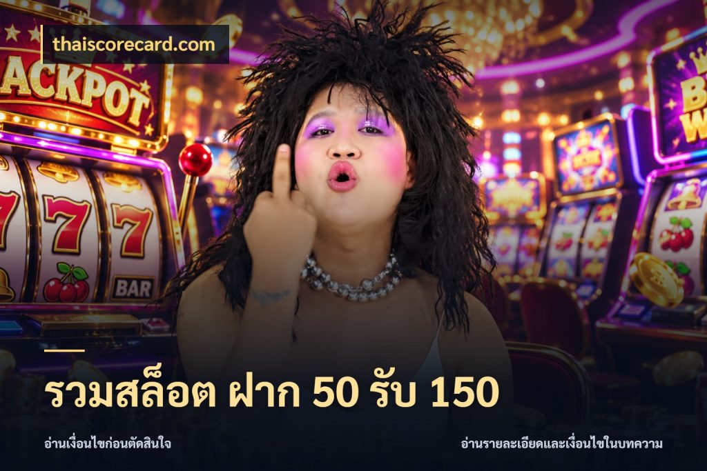 รวมสล็อต ฝาก 50 รับ 150 สีสันของโปรฝากและยอดรับ สไตล์ thaiscorecard.com