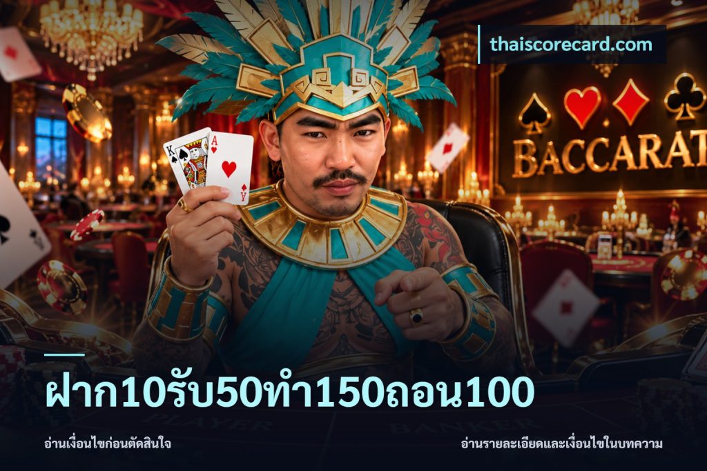 ฝาก10รับ50ทํา150ถอน100