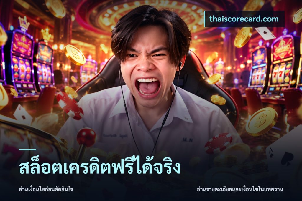 สล็อตเครดิตฟรีได้จริง