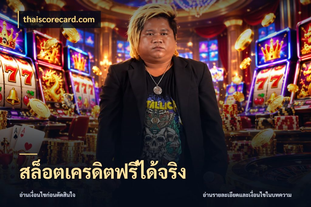 สล็อตเครดิตฟรีได้จริง รู้จักยอดและขอบเขตของเครดิตฟรี ในมุม thaiscorecard.com