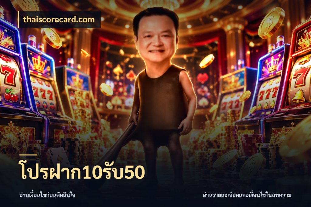โปรฝาก10รับ50 จุดเด่นของเครดิตที่คนชอบเกมอยากรู้ สไตล์ thaiscorecard.com