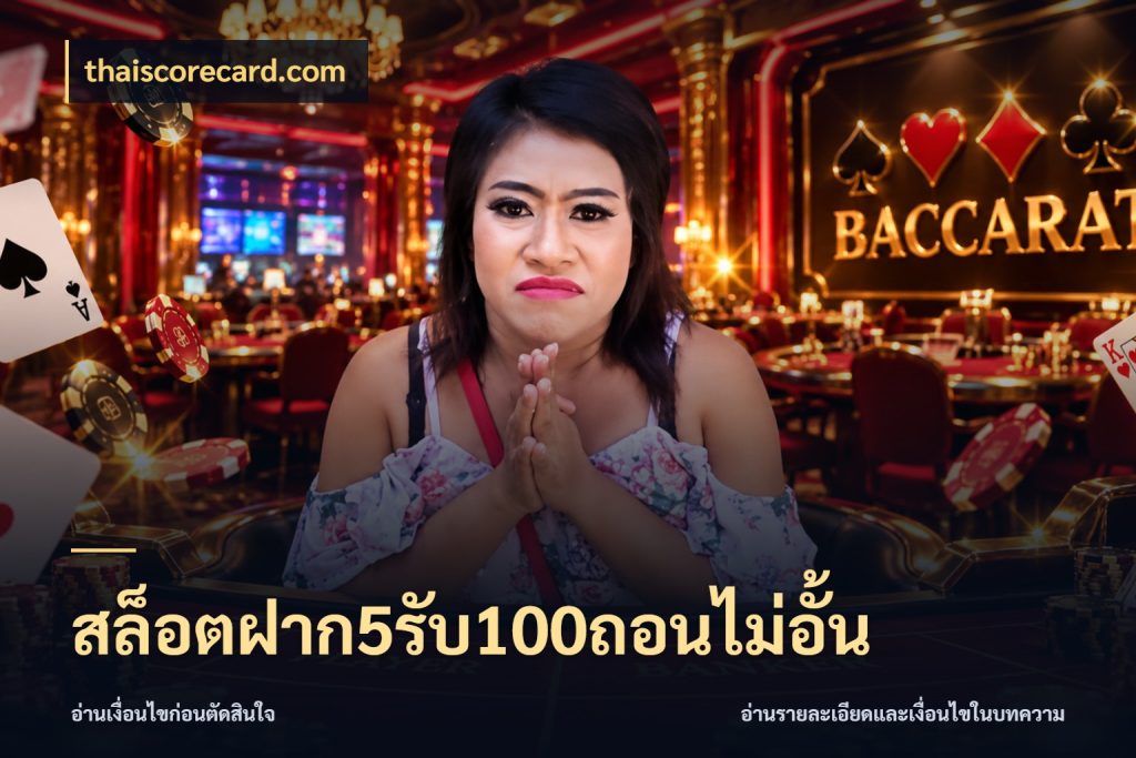 สล็อตฝาก5รับ100ถอนไม่อั้น ยอดฝากและยอดรับในมุมของคนชอบลุ้น สไตล์ thaiscorecard.com