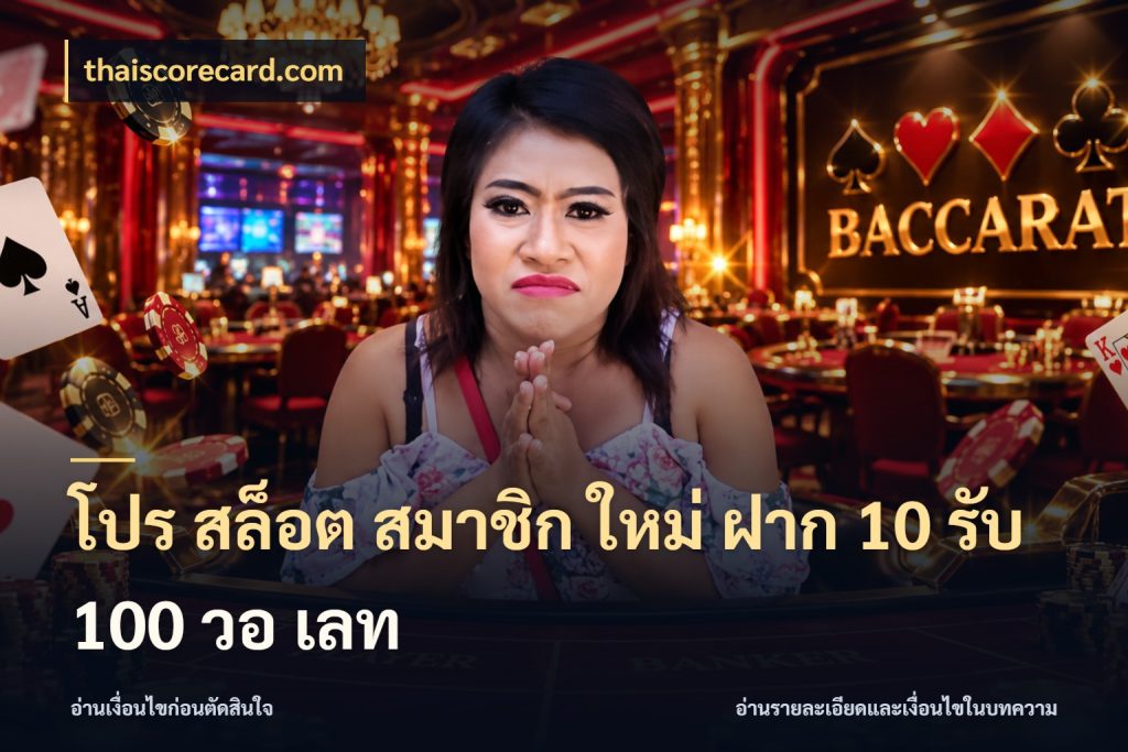 โปร สล็อต สมาชิก ใหม่ ฝาก 10 รับ 100 วอ เลท โปรยอดรับที่สายเกมสนใจ กับ thaiscorecard.com