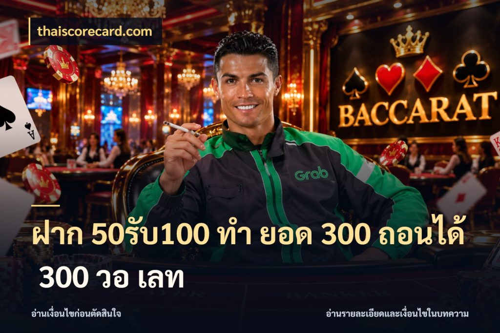 ฝาก 50รับ100 ทํา ยอด 300 ถอนได้ 300 วอ เลท เครดิตกับรูปแบบโปรที่ตรงใจ สไตล์ thaiscorecard.com