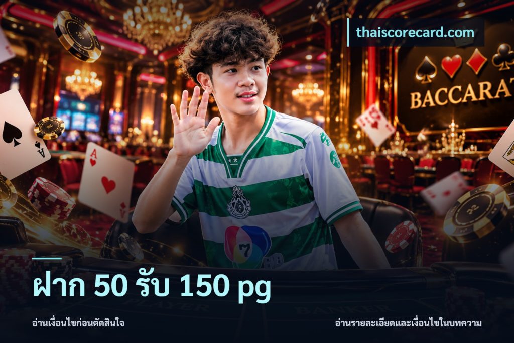 ฝาก 50 รับ 150 pg