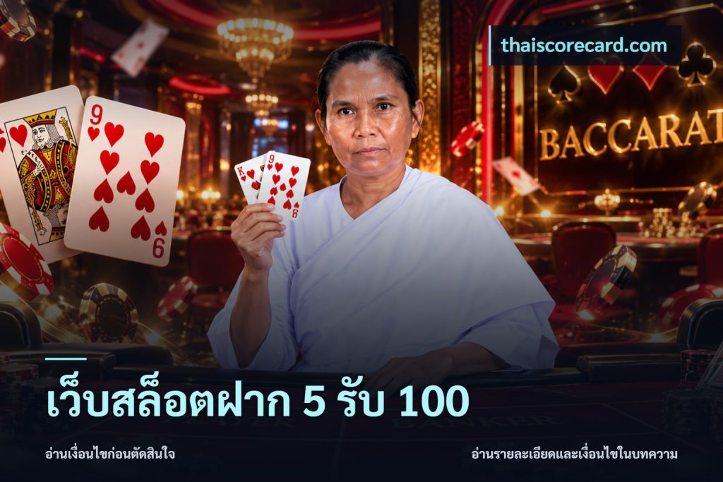 เว็บสล็อตฝาก 5 รับ 100