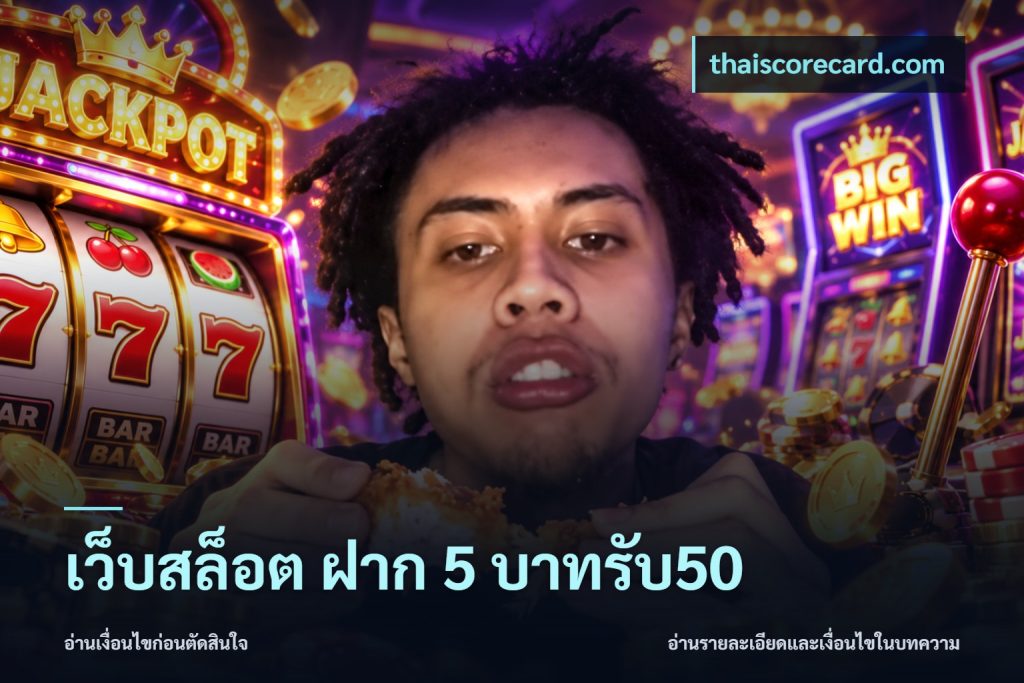 เว็บสล็อต ฝาก 5 บาทรับ50