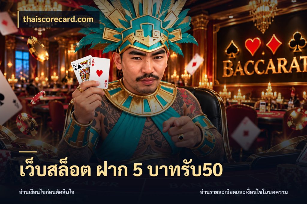 เว็บสล็อต ฝาก 5 บาทรับ50 โปรกับเกมที่ชอบเลือกให้ตรงสไตล์ กับ thaiscorecard.com