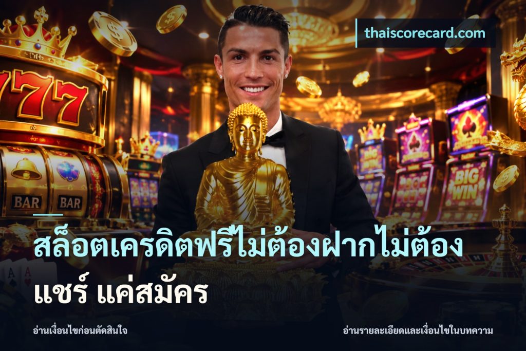 สล็อตเครดิตฟรีไม่ต้องฝากไม่ต้องแชร์ แค่สมัคร