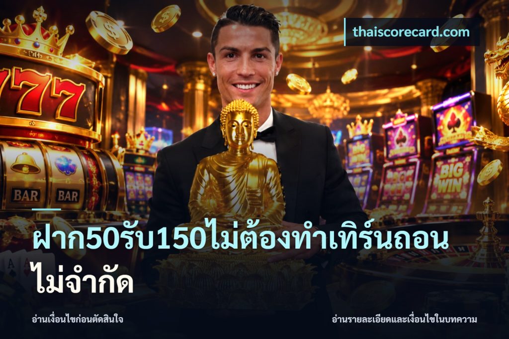 ฝาก50รับ150ไม่ต้องทําเทิร์นถอนไม่จํากัด