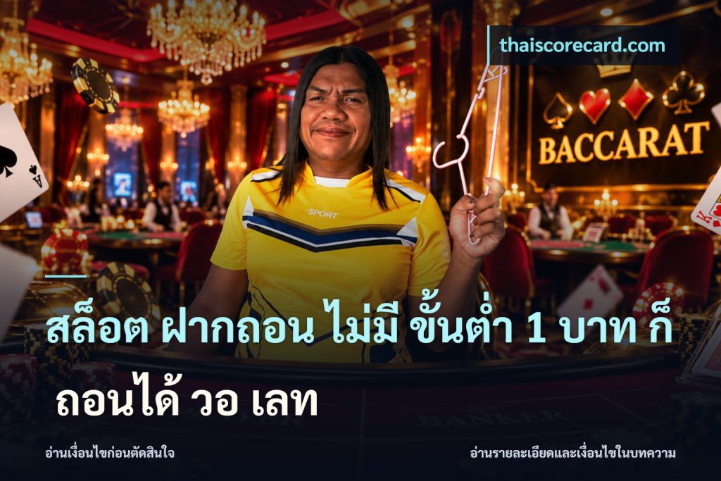 สล็อต ฝากถอน ไม่มี ขั้นต่ำ 1 บาท ก็ ถอนได้ วอ เลท