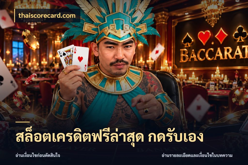 สล็อตเครดิตฟรีล่าสุด กดรับเอง เครดิตแต่ละรูปแบบมีมุมไหนให้ดู กับ thaiscorecard.com