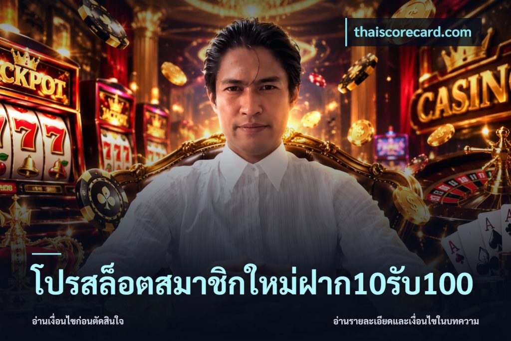 โปรสล็อตสมาชิกใหม่ฝาก10รับ100