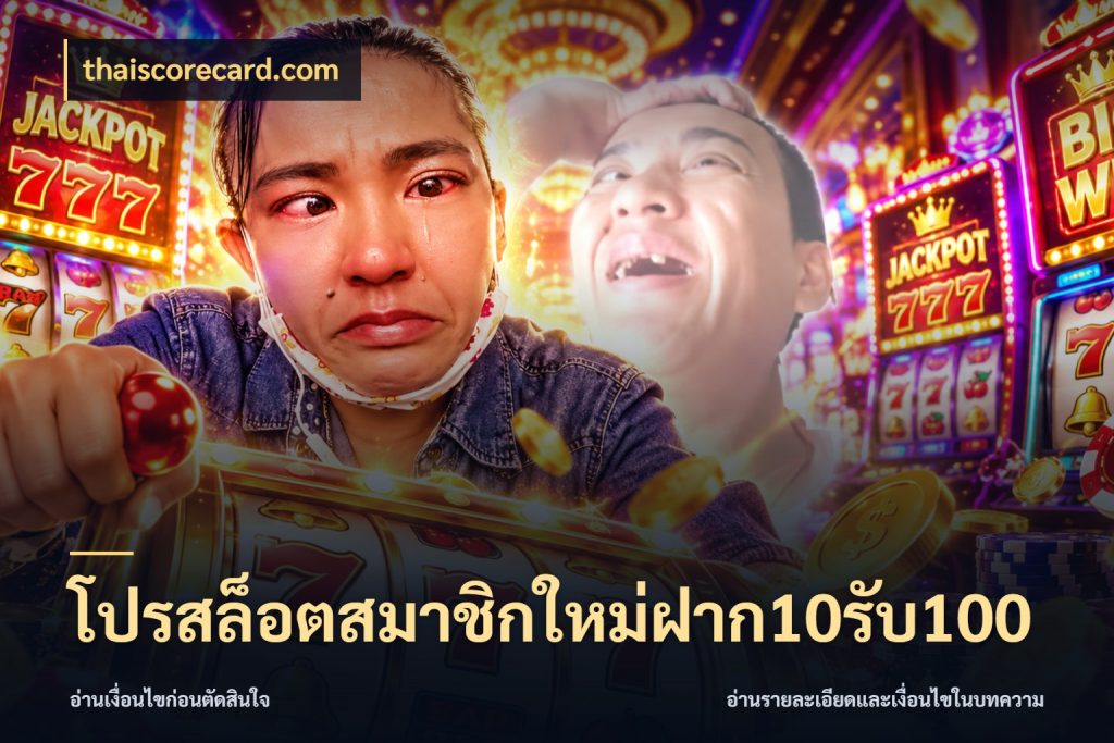 โปรสล็อตสมาชิกใหม่ฝาก10รับ100 thaiscorecard.com โปรยอดรับที่สายเกมสนใจ
