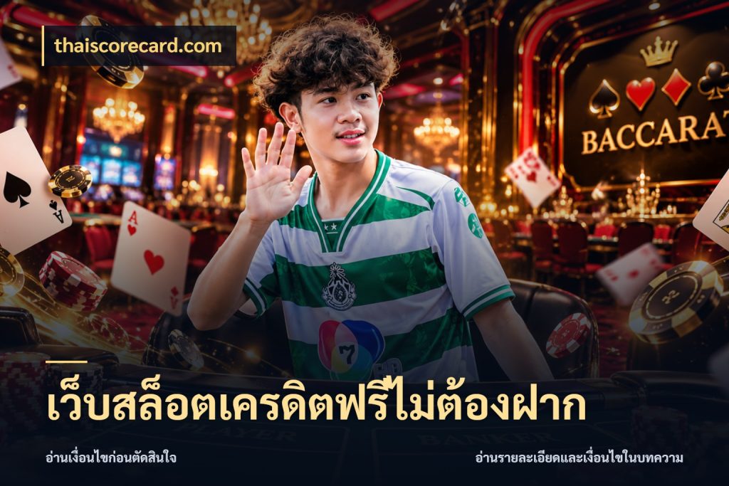 เว็บสล็อตเครดิตฟรีไม่ต้องฝาก thaiscorecard.com สีสันของเครดิตฟรีและเกมแนวที่ชอบ