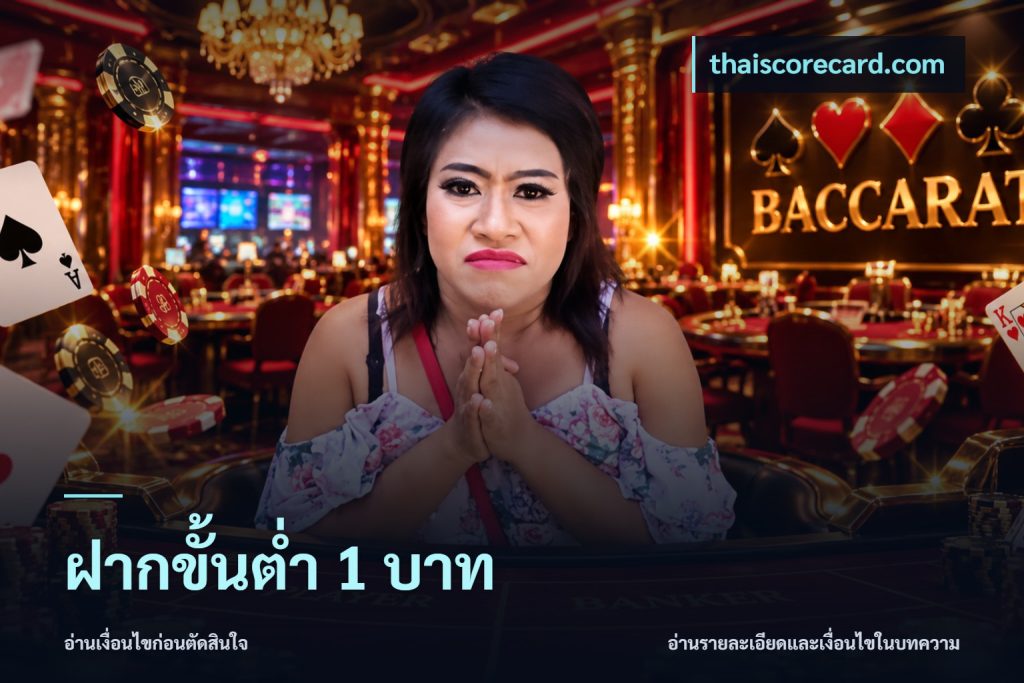 ฝากขั้นต่ำ 1 บาท