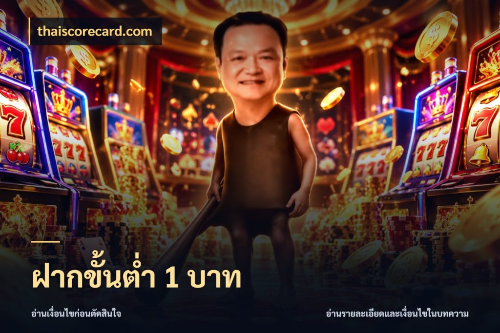 ฝากขั้นต่ำ 1 บาท เกมที่ชอบในขอบเขตเงินของตัวเอง สไตล์ thaiscorecard.com