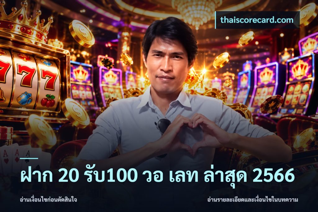 ฝาก 20 รับ100 วอ เลท ล่าสุด 2566
