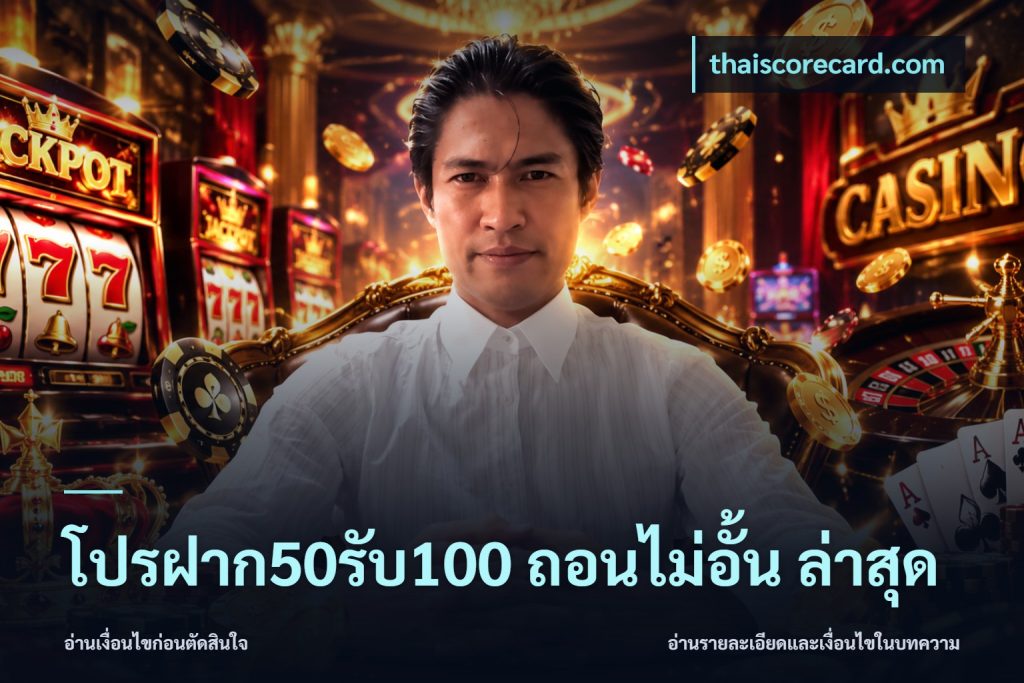 โปรฝาก50รับ100 ถอนไม่อั้น ล่าสุด