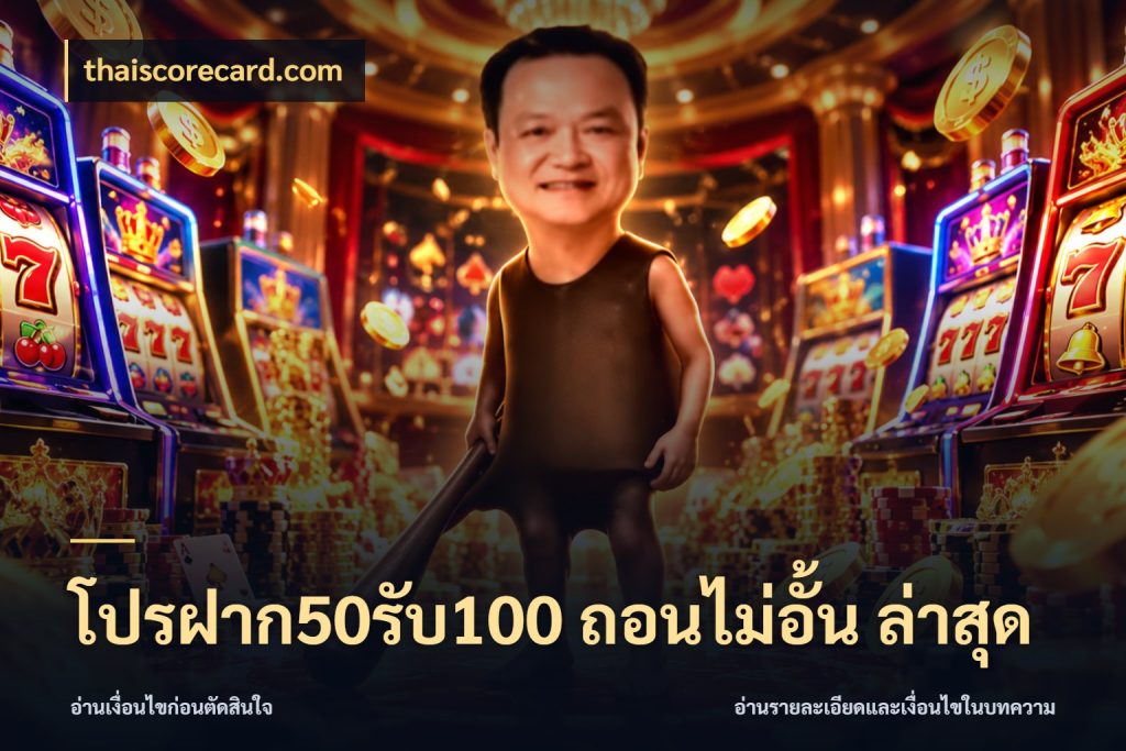 โปรฝาก50รับ100 ถอนไม่อั้น ล่าสุด thaiscorecard.com สายโบนัสเลือกจังหวะสนุกได้อย่างไร