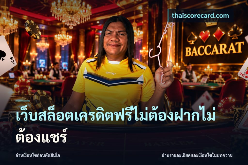 เว็บสล็อตเครดิตฟรีไม่ต้องฝากไม่ต้องแชร์