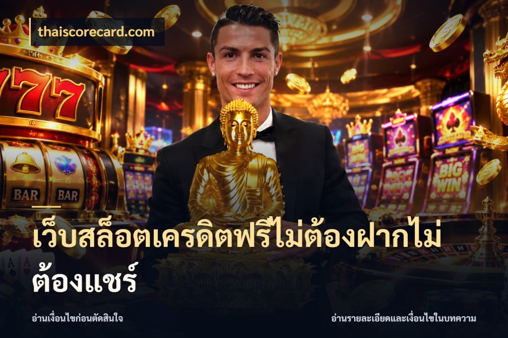 เว็บสล็อตเครดิตฟรีไม่ต้องฝากไม่ต้องแชร์ thaiscorecard.com สีสันของเครดิตฟรีและเกมแนวที่ชอบ