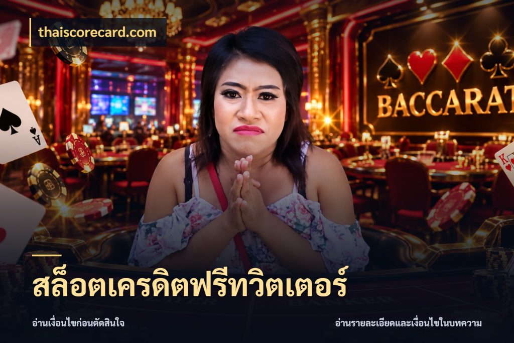 สล็อตเครดิตฟรีทวิตเตอร์ สิทธิ์ที่สายโบนัสสนใจกับวิธีรับ กับ thaiscorecard.com