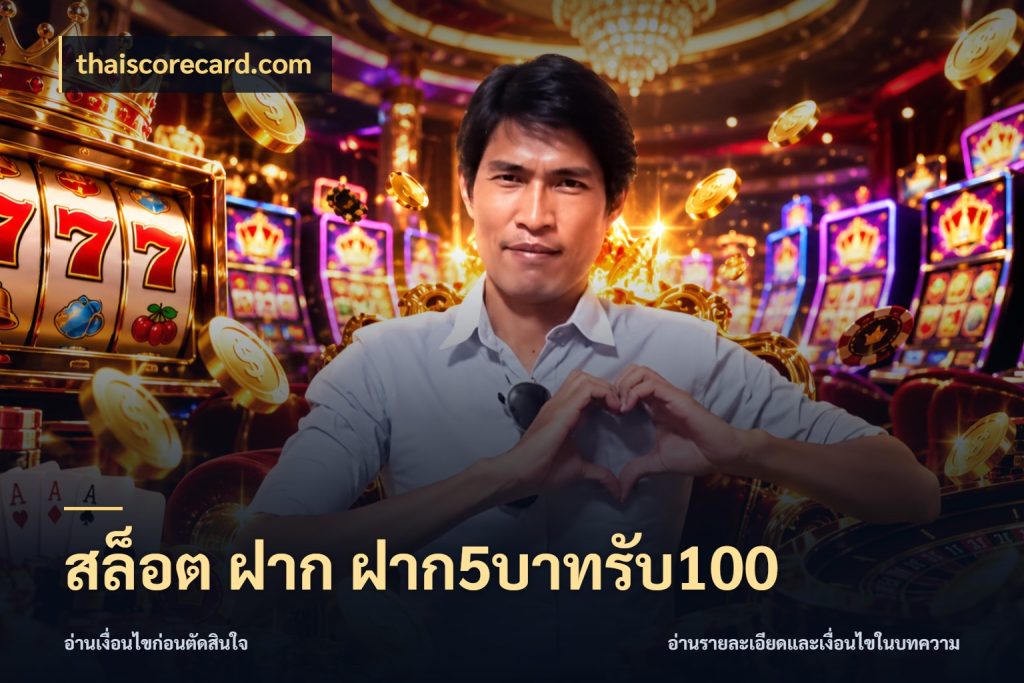 สล็อต ฝาก ฝาก5บาทรับ100 thaiscorecard.com รูปแบบโบนัสกับสิทธิ์ของสายเกม
