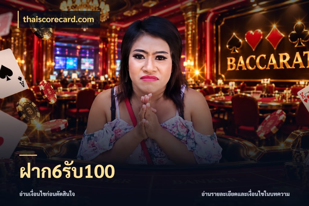 ฝาก6รับ100 จับประเด็นยอดรับก่อนเลือกความสนุก สไตล์ thaiscorecard.com