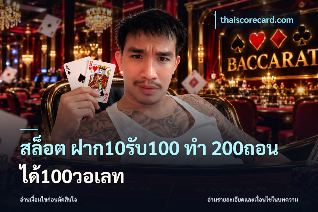 สล็อต ฝาก10รับ100 ทํา 200ถอนได้100วอเลท