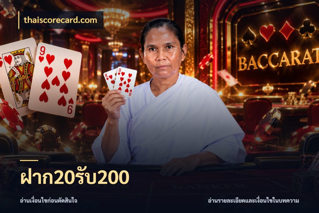 ฝาก20รับ200 จับคู่โบนัสกับสไตล์เกมที่ชอบ กับ thaiscorecard.com
