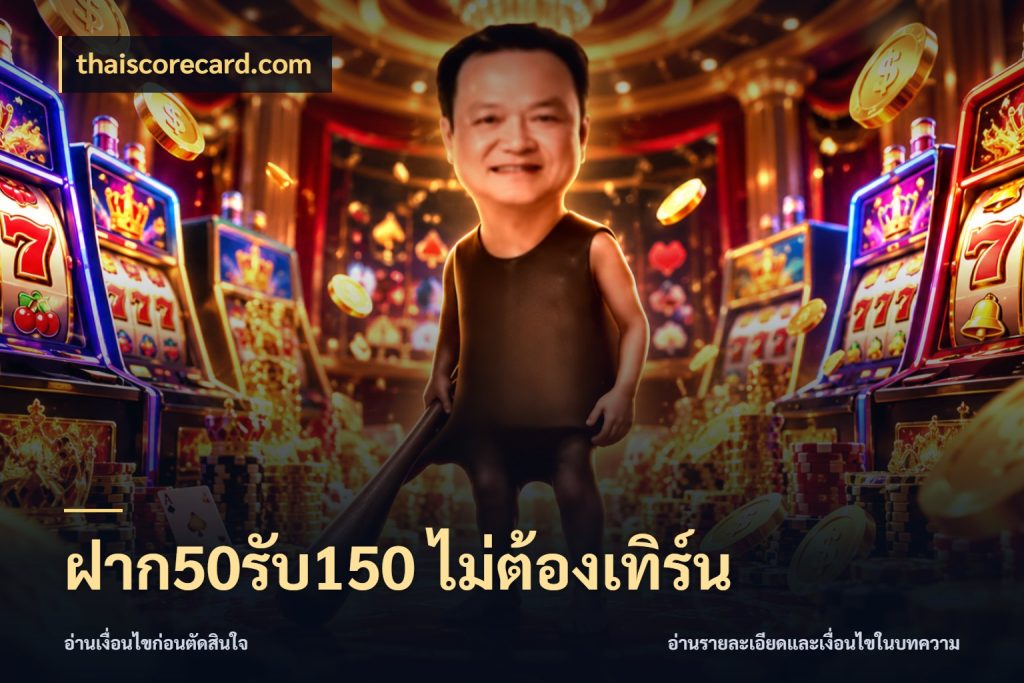 ฝาก50รับ150 ไม่ต้องเทิร์น จุดเด่นของเครดิตที่คนชอบเกมอยากรู้ สไตล์ thaiscorecard.com
