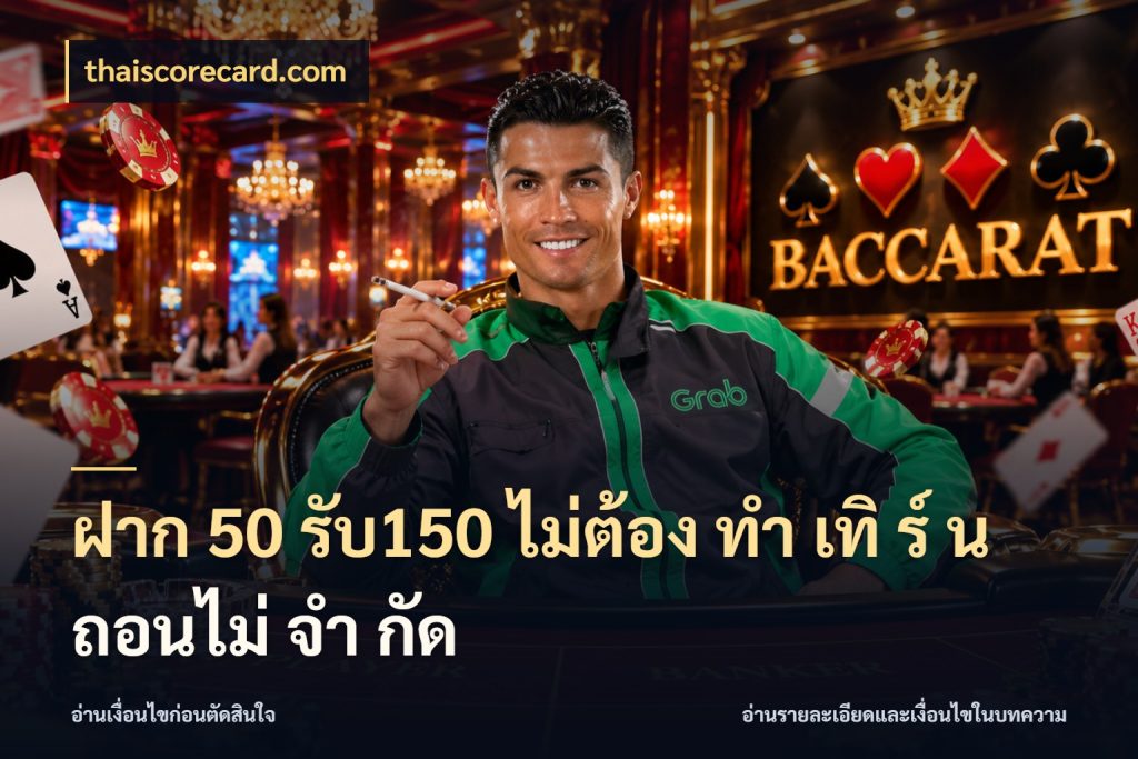 ฝาก 50 รับ150 ไม่ต้อง ทํา เทิ ร์ น ถอนไม่ จํา กัด สนุกกับตัวเลือกโปรในสไตล์ของคุณ กับ thaiscorecard.com