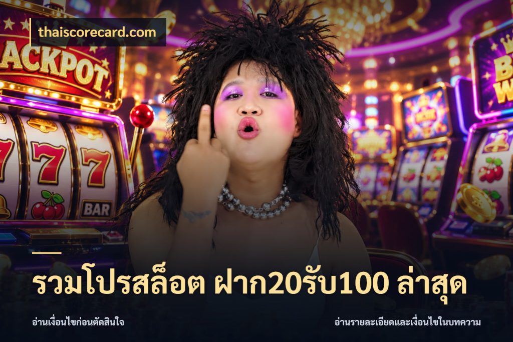 รวมโปรสล็อต ฝาก20รับ100 ล่าสุด thaiscorecard.com โปรยอดรับที่สายเกมสนใจ