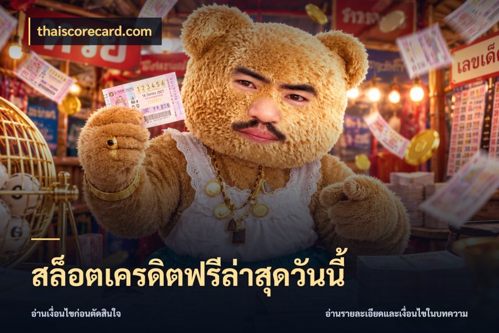 สล็อตเครดิตฟรีล่าสุดวันนี้ ชนิดเครดิตกับสิทธิ์ที่คุณอยากรู้ ในมุม thaiscorecard.com