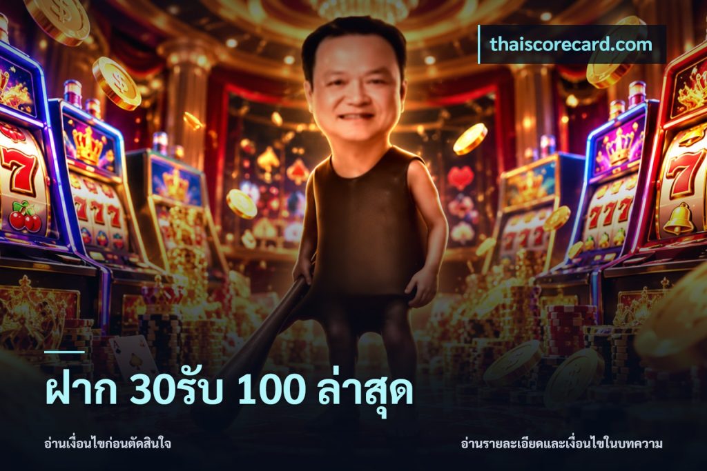 ฝาก 30รับ 100 ล่าสุด