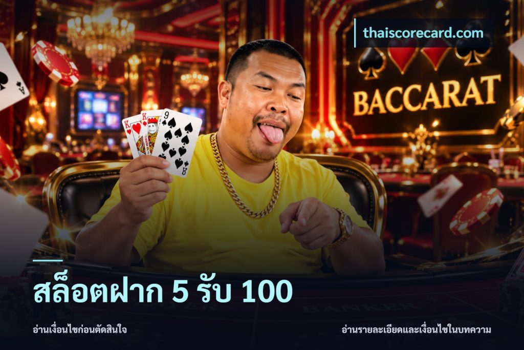 สล็อตฝาก 5 รับ 100