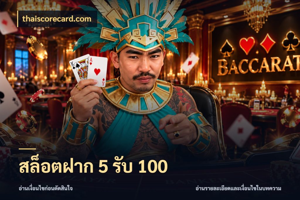 สล็อตฝาก 5 รับ 100 โปรกับเกมที่ชอบเลือกให้ตรงสไตล์ สไตล์ thaiscorecard.com