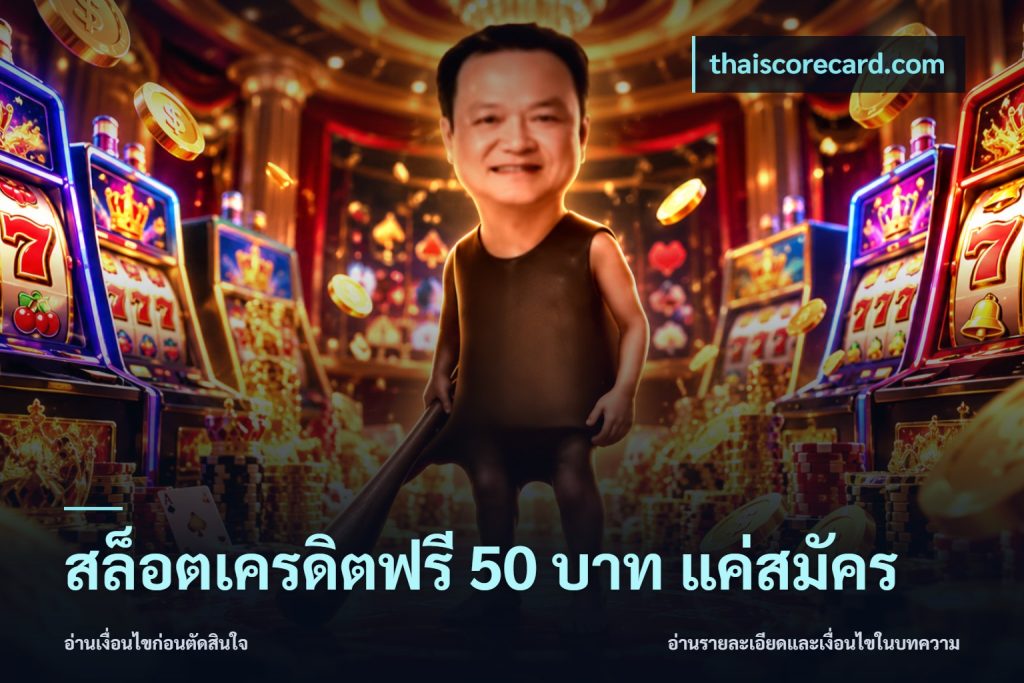 สล็อตเครดิตฟรี 50 บาท แค่สมัคร