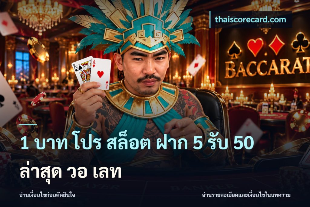 1 บาท โปร สล็อต ฝาก 5 รับ 50 ล่าสุด วอ เลท