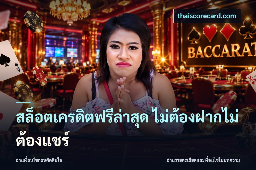 สล็อตเครดิตฟรีล่าสุด ไม่ต้องฝากไม่ต้องแชร์
