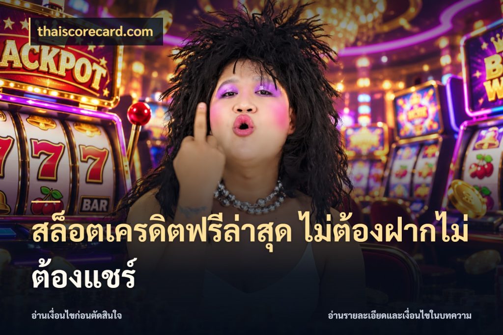 สล็อตเครดิตฟรีล่าสุด ไม่ต้องฝากไม่ต้องแชร์ สีสันของเครดิตฟรีและเกมแนวที่ชอบ สไตล์ thaiscorecard.com