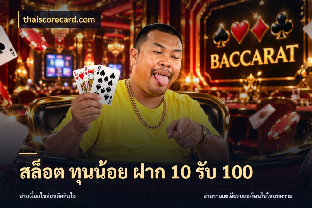 สล็อต ทุนน้อย ฝาก 10 รับ 100 จับคู่โบนัสกับสไตล์เกมที่ชอบ สไตล์ thaiscorecard.com