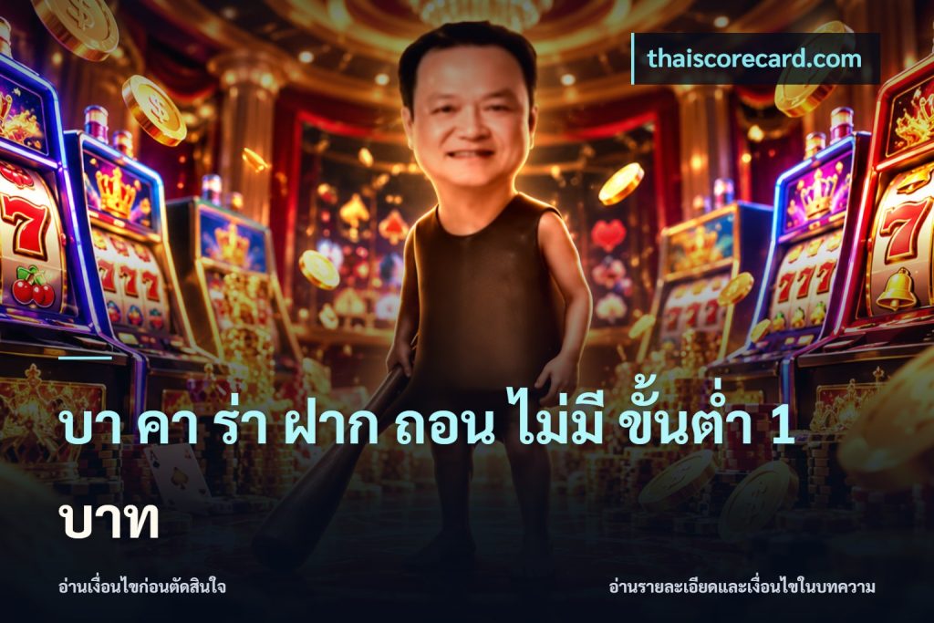 บา คา ร่า ฝาก ถอน ไม่มี ขั้นต่ำ 1 บาท